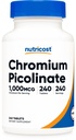 Nutricost 크롬 1000mcg, 240 정제 - 글루텐 무료, 비 GMO