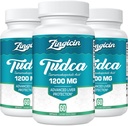 TUDCA 보충교재 1200mg - 180 Veggie 캡슐, Liver, Digestion를 위한 강력한 TUDCA Bile 소금 보충교재