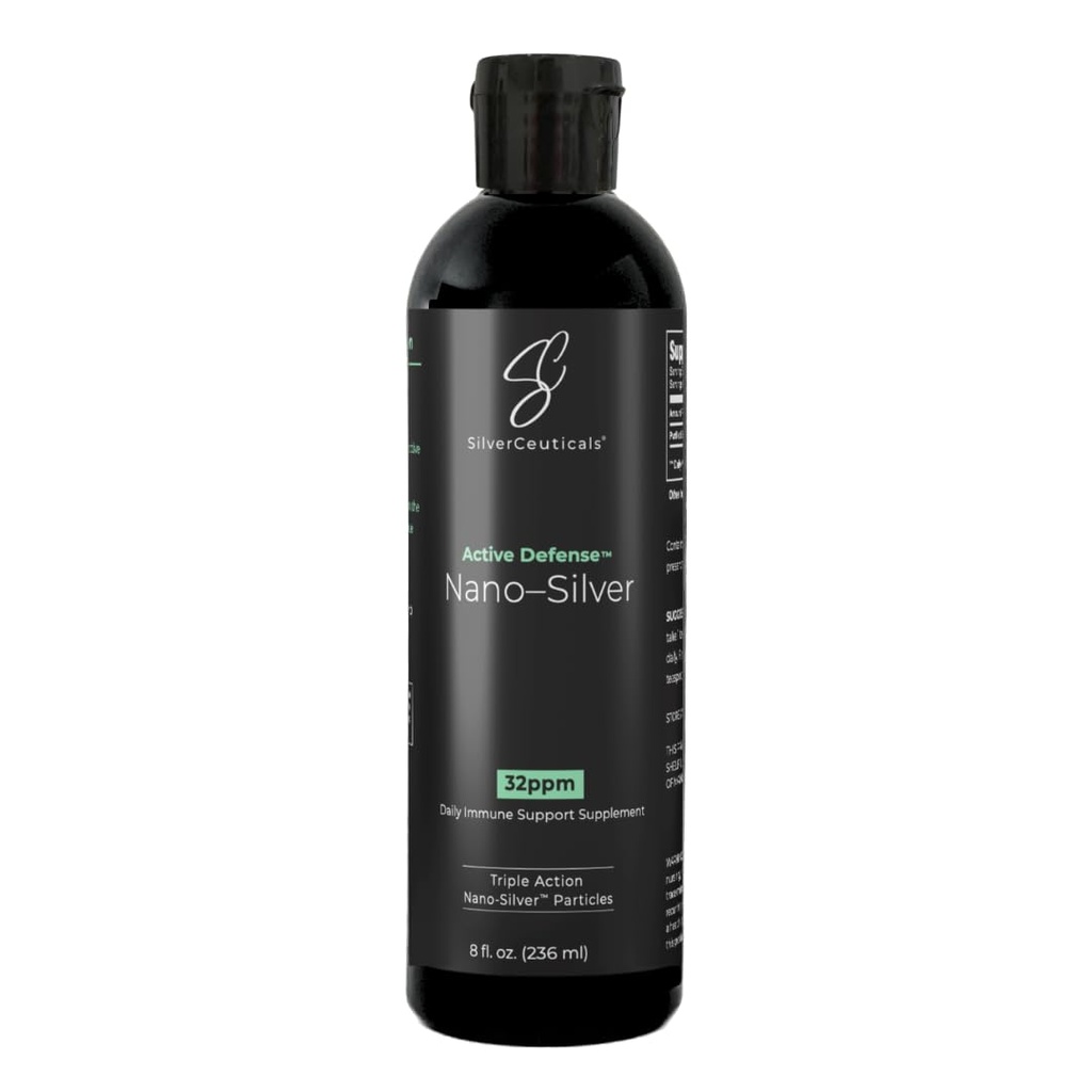 Colloidal 실버 w/Nano 기술 - 32ppm 8oz - 8X 더 효과적인 - 자연적인 면역 지원 - Sick Days를 저장하십시오 - 나이 5 & 위로 - Outperforms 더 높은 PPM는 - 맛 없음 & 냄새 없음 - 3rd 당 시험되는