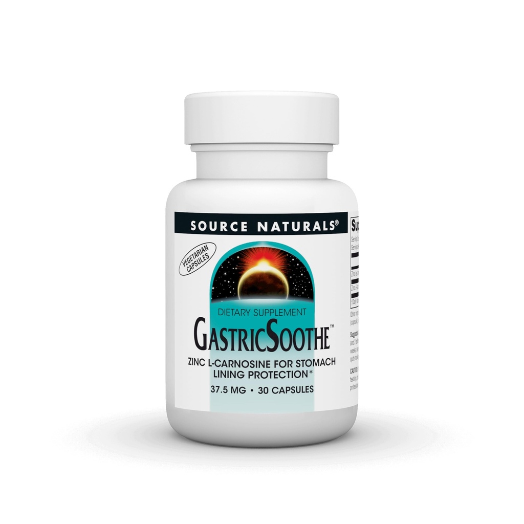 Source Naturals GastricSoothe 아연 L-Carnosine * - 30 Veggie 모자