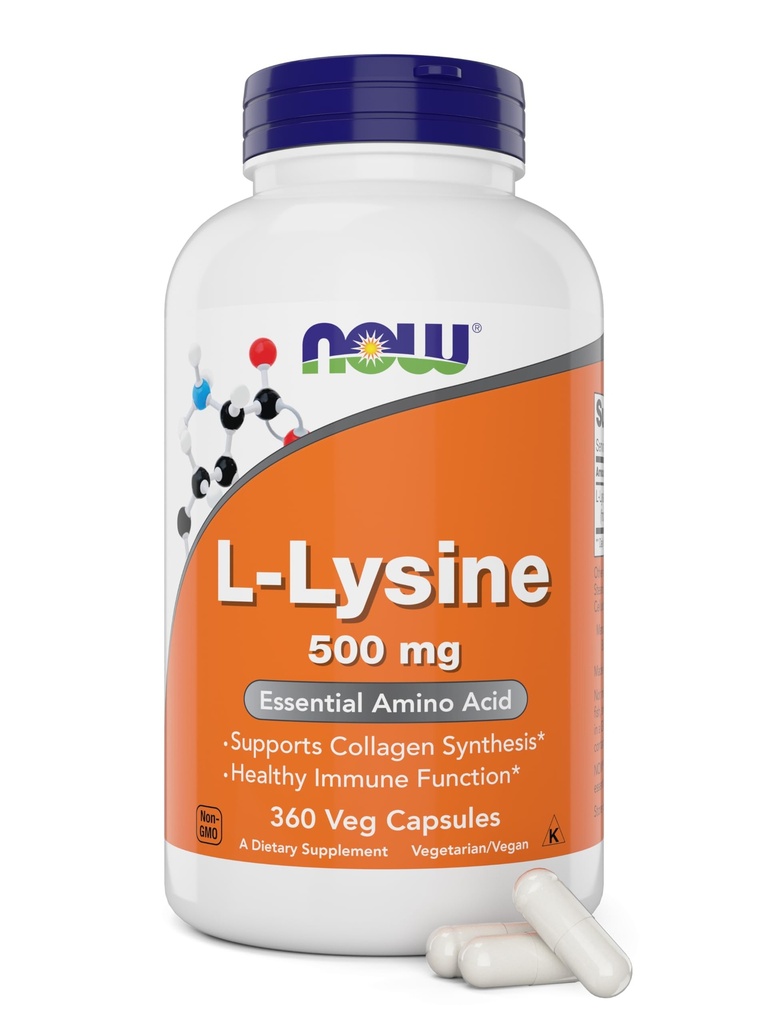 지금 L 리진 500 mg, 360 채식 캡슐