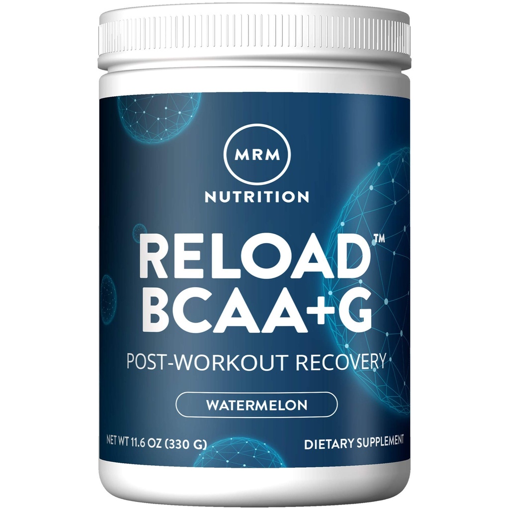 MRM 영양 Reload BCAA + G 포스트 운동 회복 | 수박 맛 | 9.6g 아미노산 | CarnoSyn® | 근육 회복 | Keto Friendly | 26 서빙