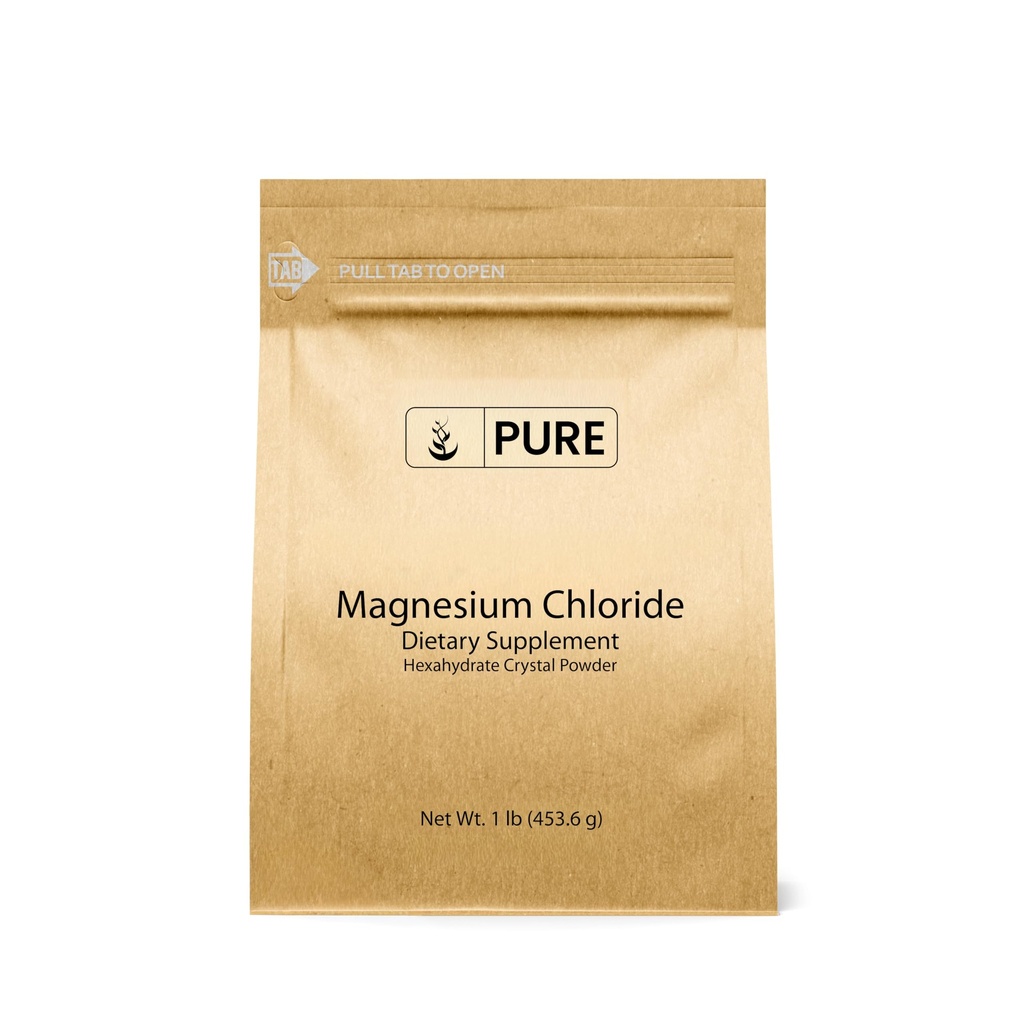 순수한 본래 성분 마그네슘 염화물 (1 lb), Eco 친절한 포장, 수정같은 분말, 마그네슘 보충교재