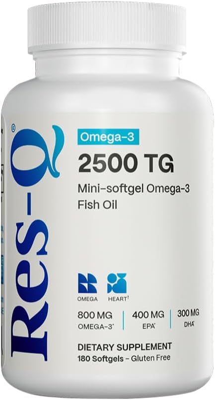 Res-Q 2500 TG Omega-3 물고기 기름 소형 젤 캡슐