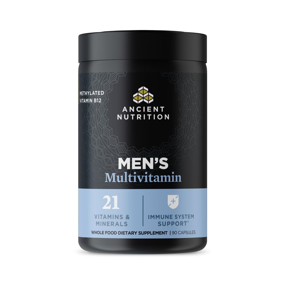 남자를 위한 고대 영양 Multivitamin, 다 남자, 비타민 D, C, E, B12, 아연, 마그네슘, 지원 건강한 면역 체계 및 뼈 건강, 90 Ct