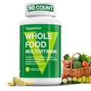 철, 남자와 여자를 위한 매일 Multivitamin를 가진 Vegan 전체적인 음식 Multivitamin, 메틸을 꿴 다 비타민, B 복합물, 과일 & 야채, 효소, Omegas, 버섯, 비 GMO, 90 조사