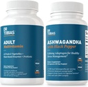 Tobias 성인 Multivitamins 및 Ashwagandha 캡슐, 지원 전반적인 웰빙 & 균형 에너지 & 탄력, Vegan, 비 GMO