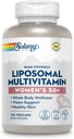 여성 50 플러스를위한 SOLARAY Liposomal Multivitamin, 철, 비타민 D, 비타민 C, B12, Biotin & More, 면역 지원 및 뼈 건강, Vegan, 60 서빙, 120 VegCaps와 향상된 흡수