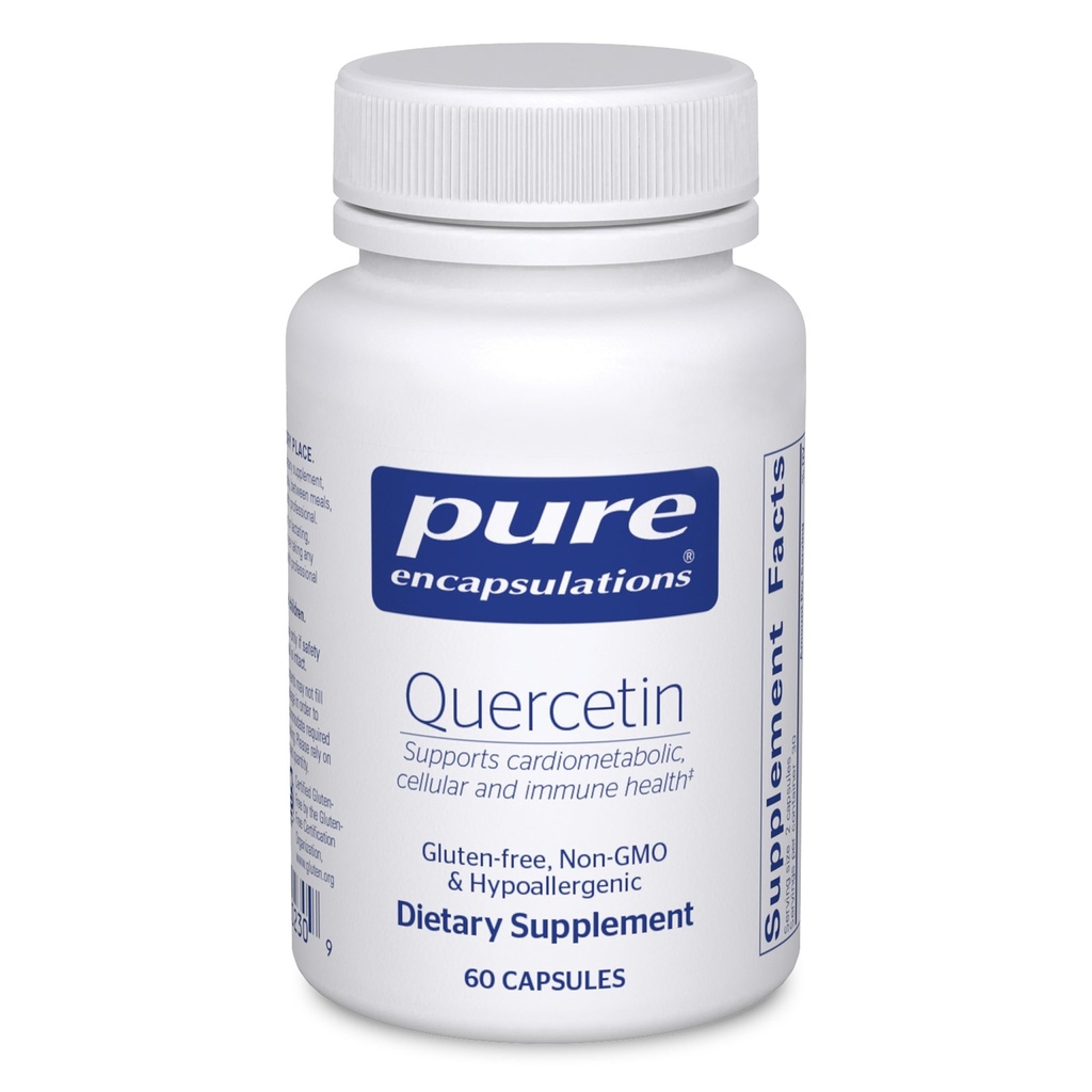 순수한 캡슐화 Quercetin - 500 mg - 면역 지원, 세포 건강 & 심장 건강 - 산화 보충교재 - 글루텐 자유로운 & 비 GMO - 60 캡슐