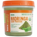 BareOrganics Moringa 잎 Superfood 분말, 유기, 채식 보충교재, 8개 Ounces