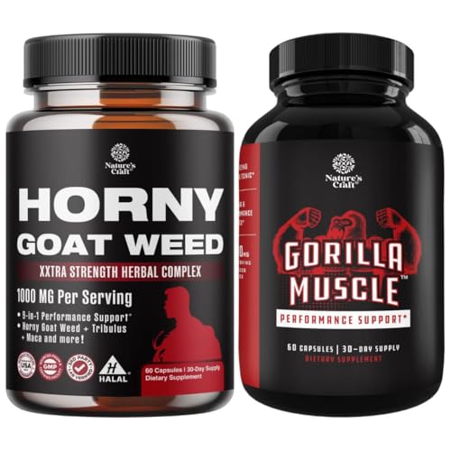 남자와 여자를 위한 Horny Goat Weed Extract Complex의 번들은 에너지와 체력을 강화하고 근육 확대 체력과 힘을 위한 남자를 위한 여분 힘 테스토스테론 승압기