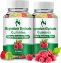 성인 & 아이를 위한 마그네슘 글리세라이드 Gummies, 잠을 위한 2개의 팩 Chewable Calm 마그네슘 Gummies, 마그네슘 글리세라이드 400mg, 긴장 & 근육 기복, 마그네슘 칼륨 보충교재