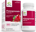 Terry Naturally Pomegranate Seed Oil - 심장 혈관 건강 지원 보조 보충 - Omega-5 및 석류 추출물이있는 초본 비 GMO 보충 - 60 Softgels