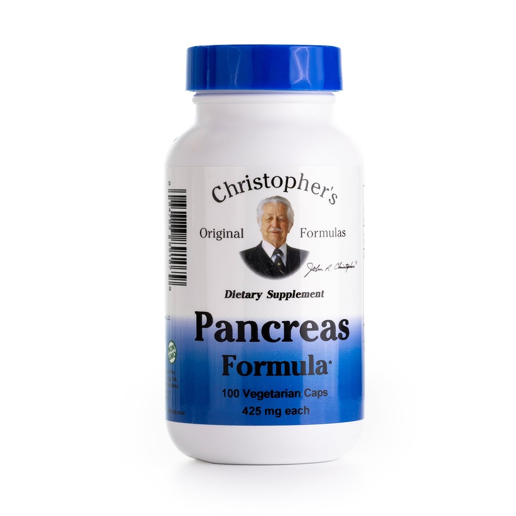 Christopher의 Original Formulas Pancreas Formula - Pancreas Cleanse Detox & Repair - 소화 건강을위한 Probiotics