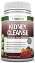 KIDNEY CLEANSE - Urinary Tract, Bladder 및 Kidney를 위한 해독 그리고 지원 - 유기 크랜베리, Astragalus, Turmeric, Goldenrod, Gravel 뿌리, 주니퍼 및 더 많은 것을 가진 모든 자연적인 초본 보충교재 공식
