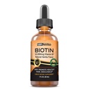 MAX 흡수 Biotin 액체 하락, 서빙 당 Biotin의 10000mcg, 60의 서빙, 인공 보존제 없음, Vegan 친절한, 건강한 머리 성장, 강한 못 및 Glowing 피부, 미국에서 만드는