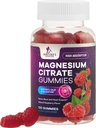 마그네슘 구연산염 Gummies 보충교재 - 높은 흡수, 성인 & 아이를 위한 Vegan 마그네슘 거미 보충교재, 근육, Nerve, 뼈 및 심장 지원을 위한 Magnesio 구연산염 거미 보충교재 - 120 Gummies