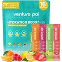 벤처 Pal Sugar Free Electrolyte Powder Packets - Rapid Hydration & Party Recovery 용 액체 일일 IV 음료 믹스 | 5 비타민 & 7 일 전동| Keto Friendly | Non-GMO | 인증 Vegan | 16 스틱