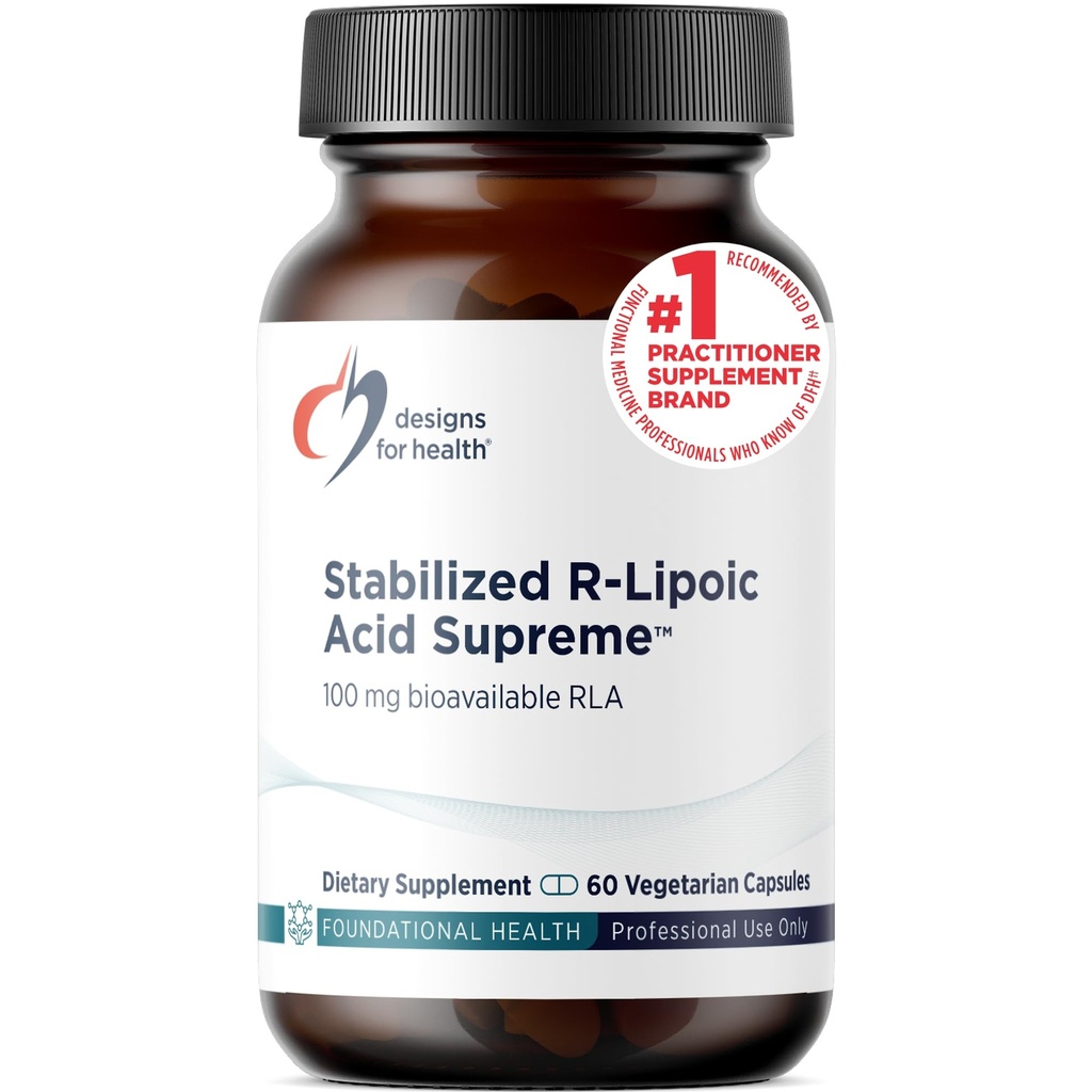 건강 안정된 R-Lipoic 산 대 한 설계 - 100 mg RLA 타우린과 보충 - 비 GMO, 글루텐 무료 (60 캡슐)