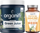 Organifi 녹색 주스 Superfood 분말 (30의 서빙) 및 긴요한 Immune (30의 캡슐) - 비타민 C, 무게 통제, Detox Cleanse, 긴장 기복 및 Immunity 지원 - 글루텐, 채식주의자, 전체적인 음식