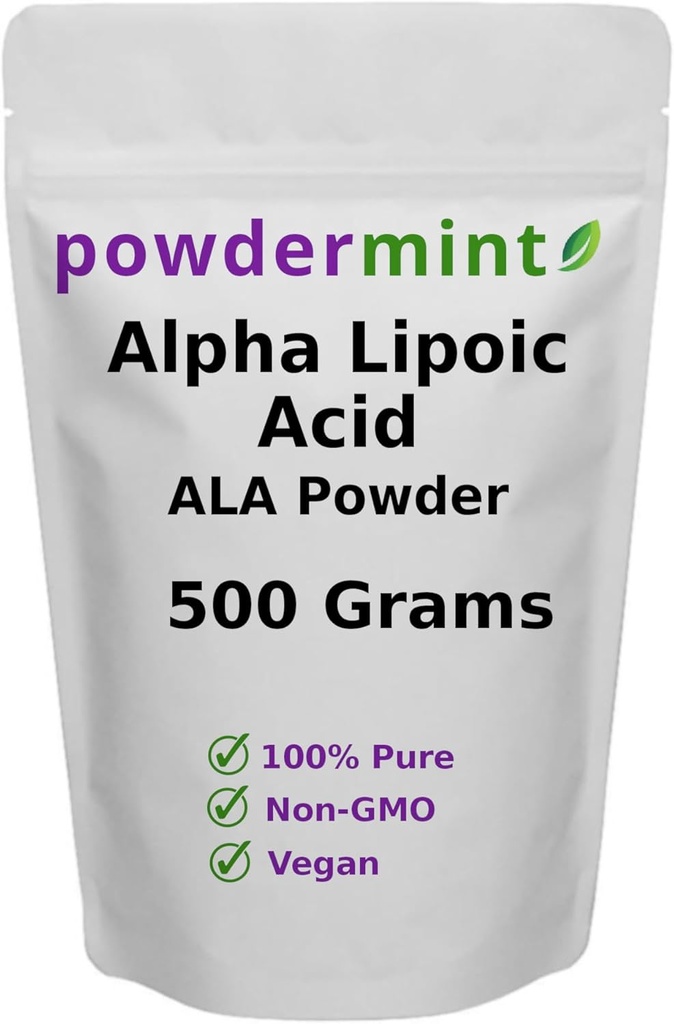 알파 Lipoic 산성 분말 (RS-ALA, 순수한 ALA) (다중 크기) 산화 방지제 (ALA 분말) Scoop 포함