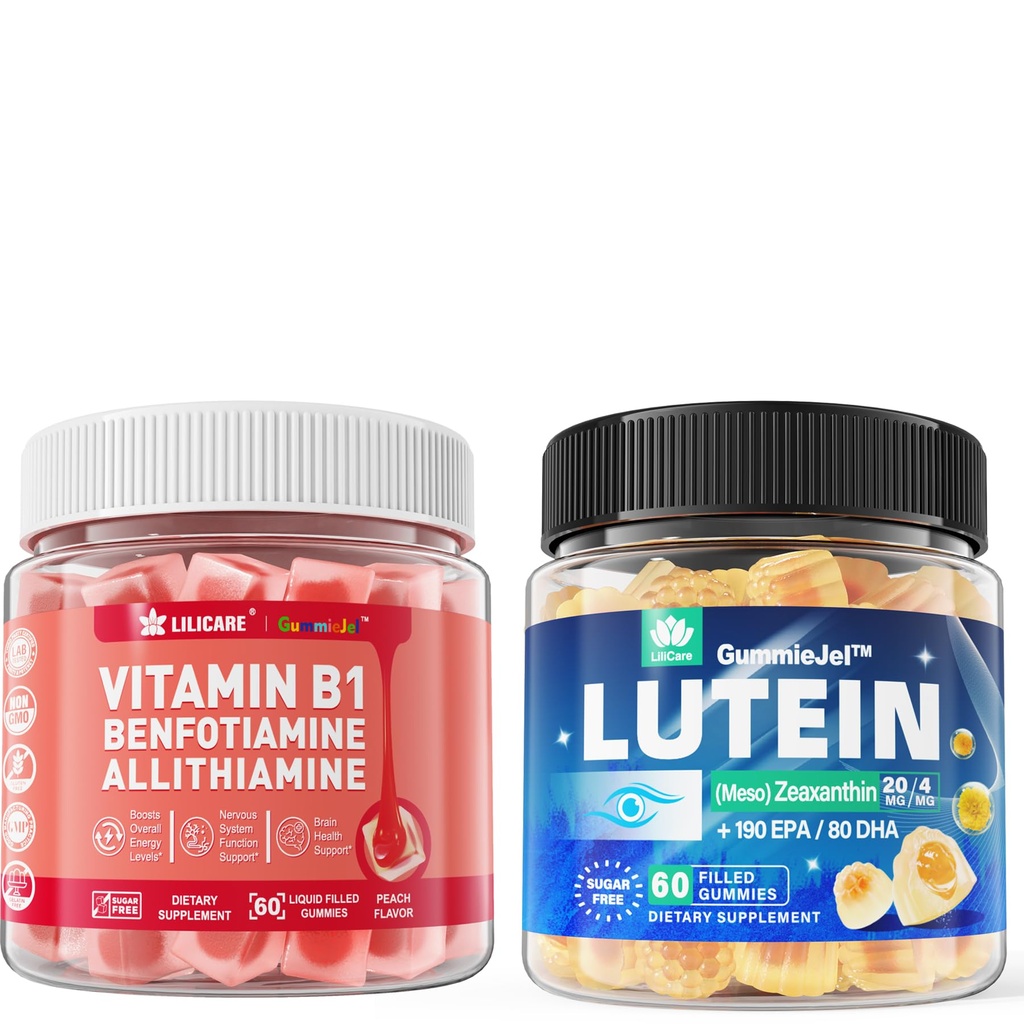 설탕 자유로운 Lutein 20mg 40mg + 비타민 B1 Gummies