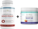 Natural BioScience Soy-Free Phosphatidylserine 100mg & 마그네슘 수면 분말 보충 번들 - 궁극적 인 두뇌 건강 및 휴식 지원