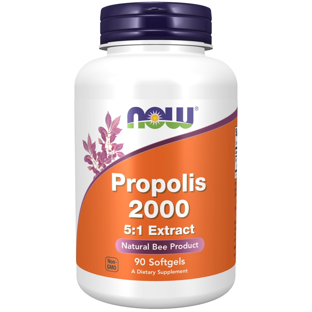 지금 보충 교재, Propolis 2,000 (Bee Propolis), 5 : 1 추출물, 천연 꿀벌 제품, 90 Softgels