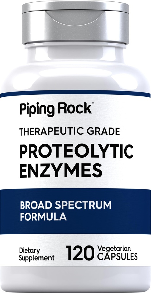Piping Rock Proteolytic 효소 보충교재 | 120의 캡슐 | 넓은 스펙트럼 Complex | 채식주의, 비 GMO, 글루텐 무료