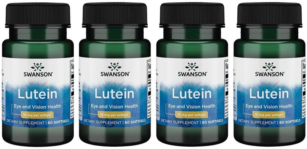 Swanson Lutein 10 밀리그램 60 Sgels (4 팩)