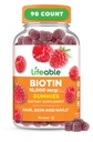 Lifeable Biotin Gummies | 10,000mcg | 그레이트 타스팅 헤어 스킨과 손톱 구미 | GMO-Free Vegan Biotin Supplement | 여성용 헤어 스킨과 손톱 비타민 | 90 Gummies