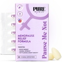 순수한 여성 Pause-Me-Not Menopause 기복 질 좌약 - Menopausal 여자를 위한 질 Moisturizer - 비타민 E & Hyaluronic 산 질 좌약을 위한 건조한, 뜨거운 섬광 & 밤 땀