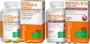 Bronson 메틸 B12 5000 mcg 비타민 B12 Methylcobalamin Lozenges + 최고 B 비타민 B 복합체는 느린 방출을 중단했습니다