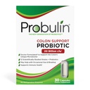 Probulin 콜론 지원 매일 Probiotic + Prebiotic + 지원 Gut 건강, Occasional 가스 및 Bloating - 20 Billion CFU - 12 Strains, 30 Vegan 캡슐