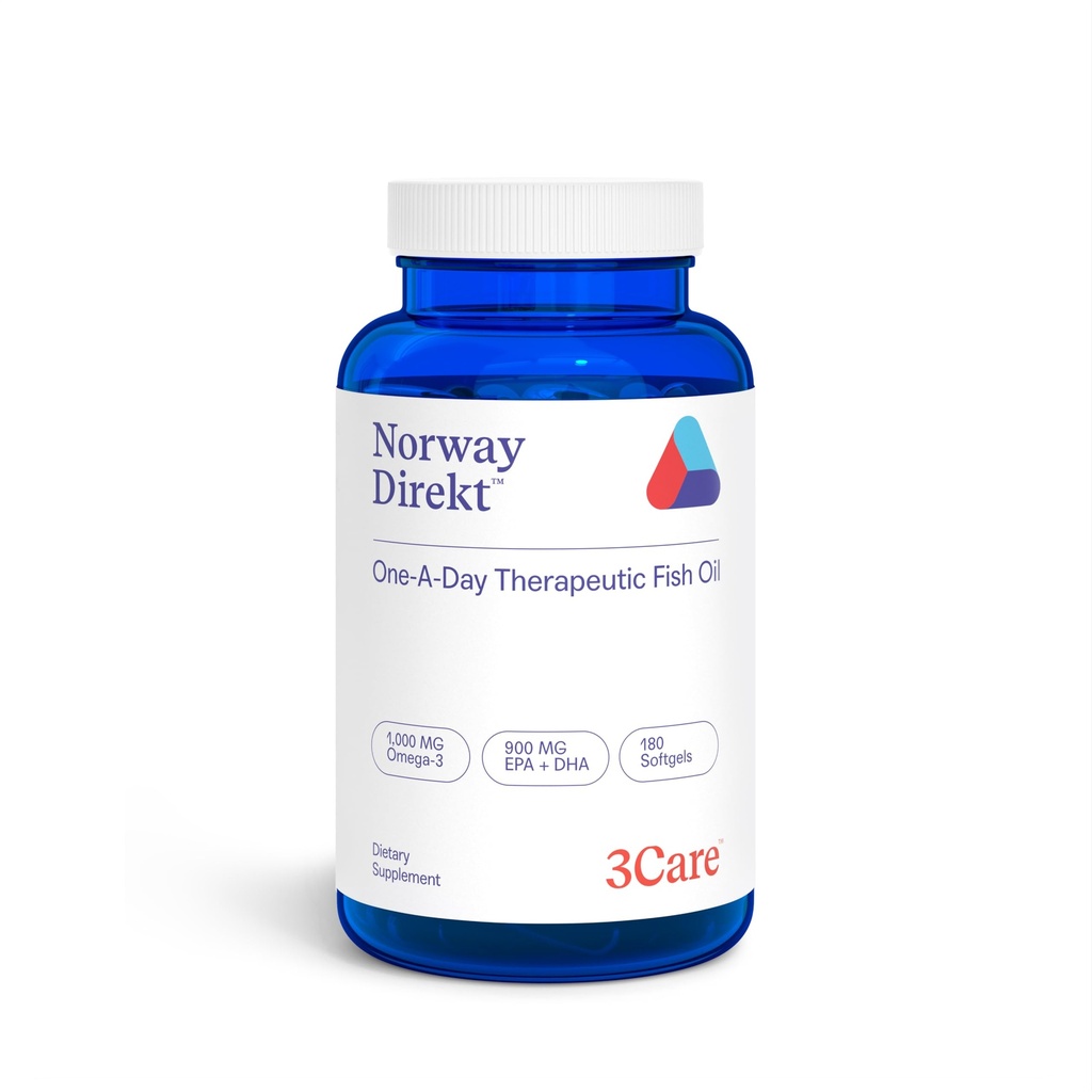 노르웨이 Direkt 오메가-3 생선 기름 2 softgel 당 Omega-3의 2,000mg| 1060mg EPA, 740mg DHA (2 소프트 젤 서빙) 약제 급료 (180 Softgels)
