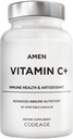 Amen 비타민 C + 아연, Bioflavonoids, Quercetin, 로즈 엉덩이, Elderberry – Vegan, Non-GMO – 2 개월 공급 - 120 캡슐