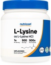 Nutricost L-Lysine 분말 500 그램 - 순수한 L-Lysine, 비 GMO, 글루텐 무료
