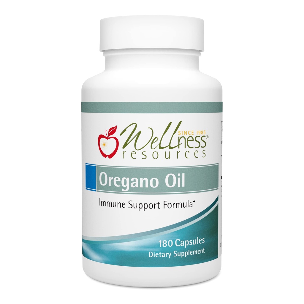 Oregano 캡슐의 웰빙 자원 오일 - 순수한 Oregano 오일 55% Carvacrol - Oregano 오일 캡슐 Gut 건강 및 면역 지원 - Softgels, 180 카운트