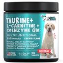 L-Carnitine과 Coenzyme Q10 (CoQ10)를 가진 개를 위한 Taurine 보충교재: 확대한 심장 (DCM), 혼잡한 심장 실패, Taurine 부족을 위해 종료되는 Vet: 3-in-1 | 개 보충교재 120ct