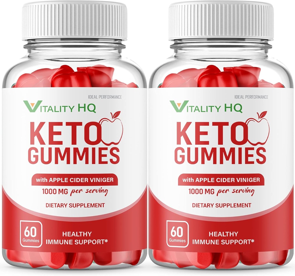 IDEAL PERFORMANCE (2 팩) Vitality HQ Ketos Gummies Vitality Ketos ACV Gummies Vitality ACV Gummie Vitality Ketos Gummies (120 구미)