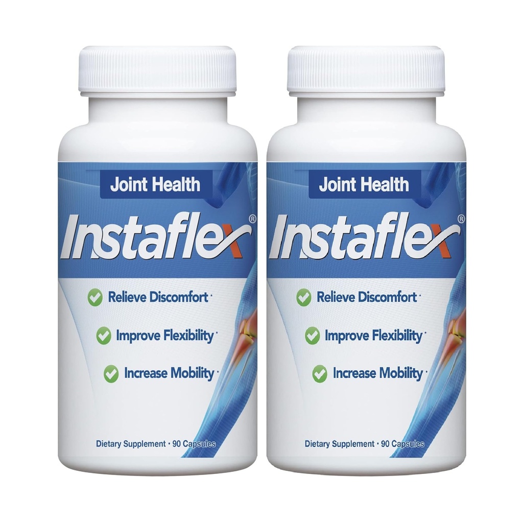 Instaflex 합동 지원 보충교재 - Glucosamine, MSM, 백색 Willow, Turmeric, Ginger, Cayenne, Hyaluronic 산 - 180의 캡슐의 임상으로 장식한 합동 기복 혼합