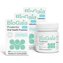 BioGaia Prodentis 3-Pack | 치과 Probiotic Lozenges | 건강한 Gums & Teeth | 치과 문제에 대한 방어 | Replenish Oral Microbiome | 구강 건강 개선 | 민트 맛 | 90일 공급