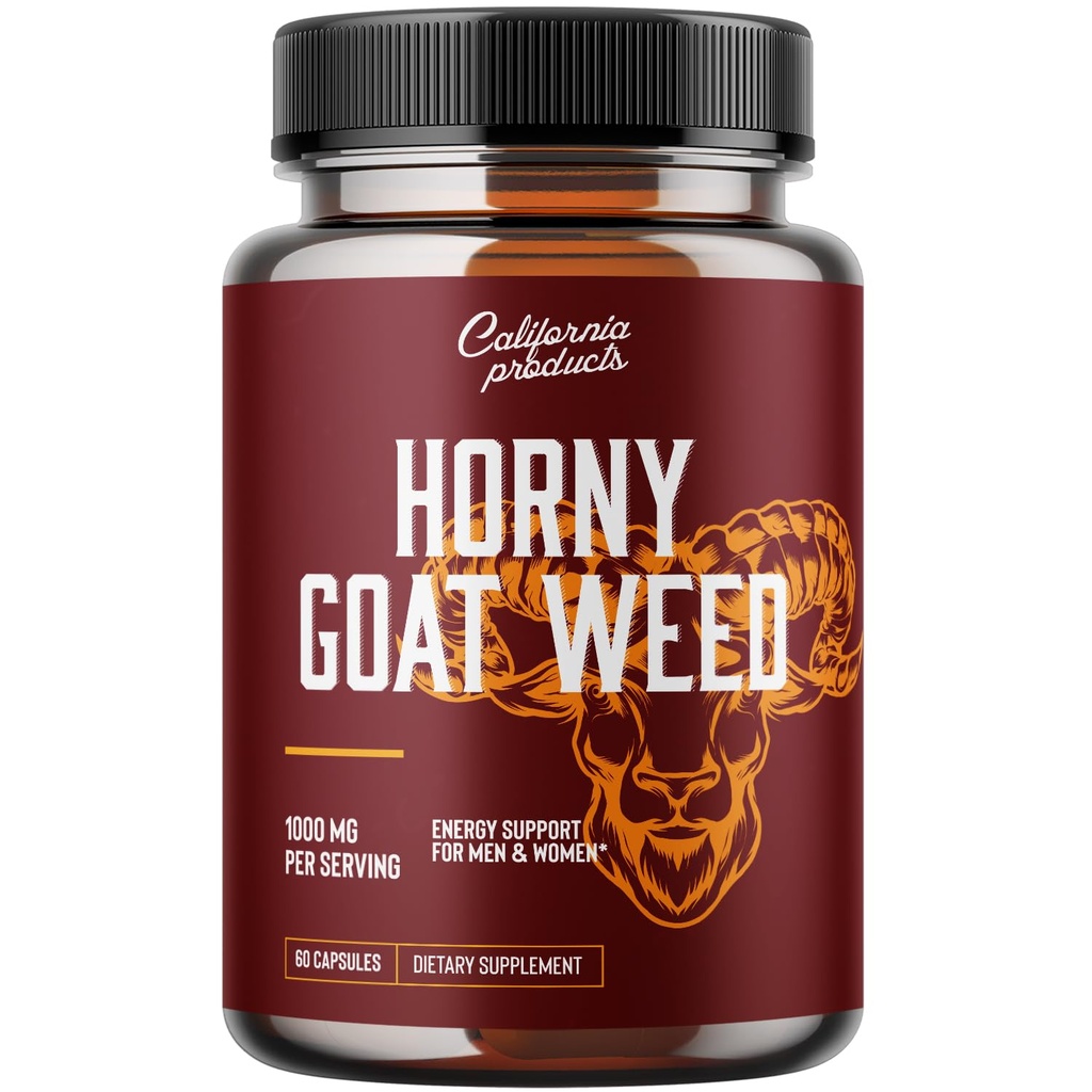 Horny Goat Weed Complex - 남성 증진 알약 및 남성 남성 성과 전 운동 보충교재 근육 성장을 위한 자연적인 테스토스테론 승압기