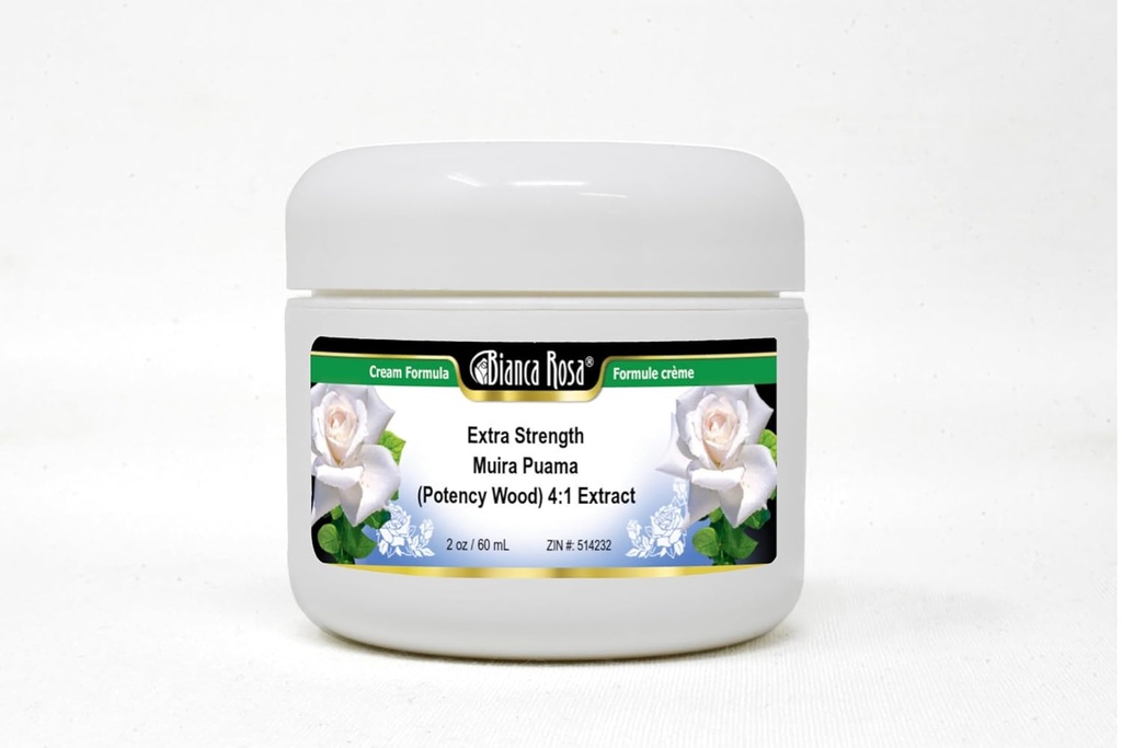 Bianca Rosa Extra Strength Muira Puama (Potency Wood) 4 : 1 추출물 크림 (2 oz, ZIN : 514232) - 3 팩