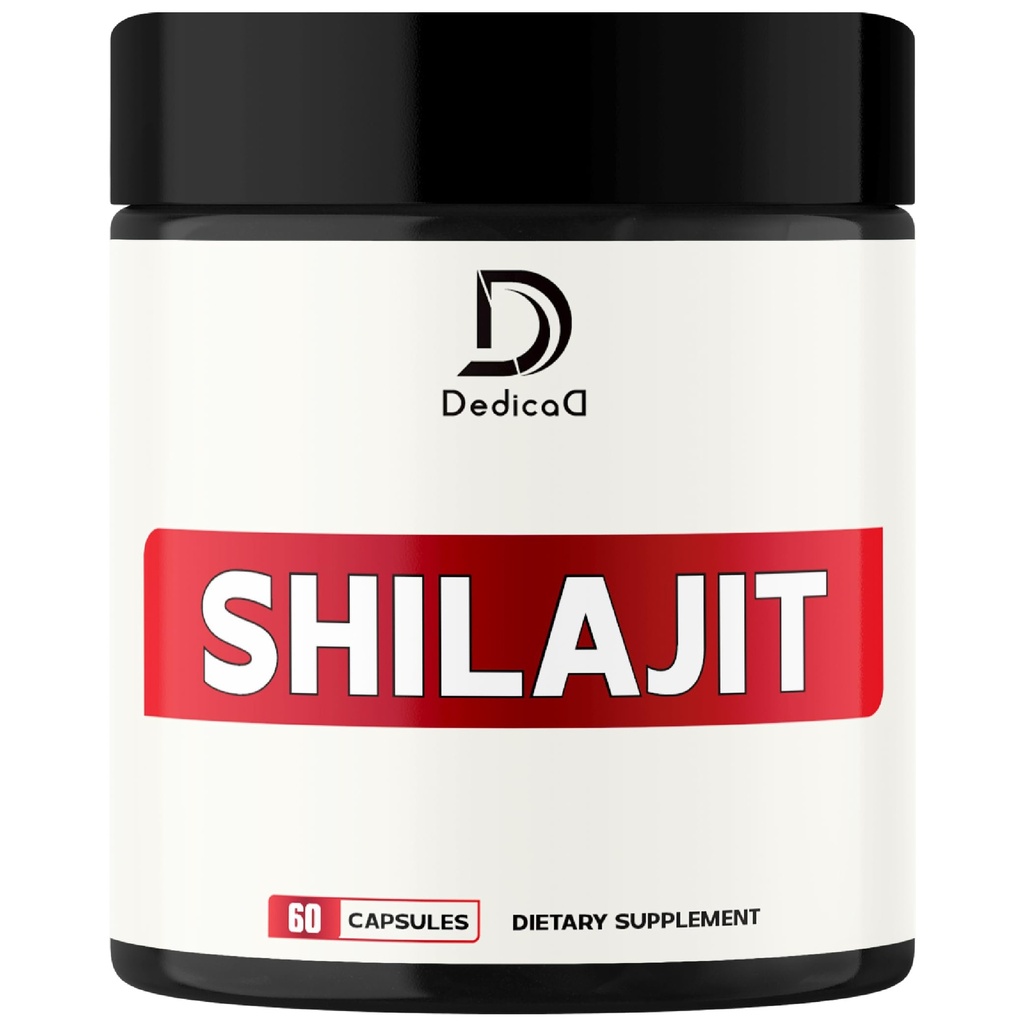 1000Mg Shilajit Pure Himalayan Organic Capsules - Natural Fulvic, Humic Acid & 85 Others - 신체 균형, 심장 건강, 두뇌 및 면역 시스템 지원을위한 Shilajit 보충 - 60 카운트