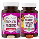 Mama Natural Prenatal Bundle – 여성을위한 유기 전염성 비타민 + 임신 및 산후 웰니스의 대상 Probiotics - 그냥 2 하루 알약 - Vegan & Non-GMO (30 일 공급)
