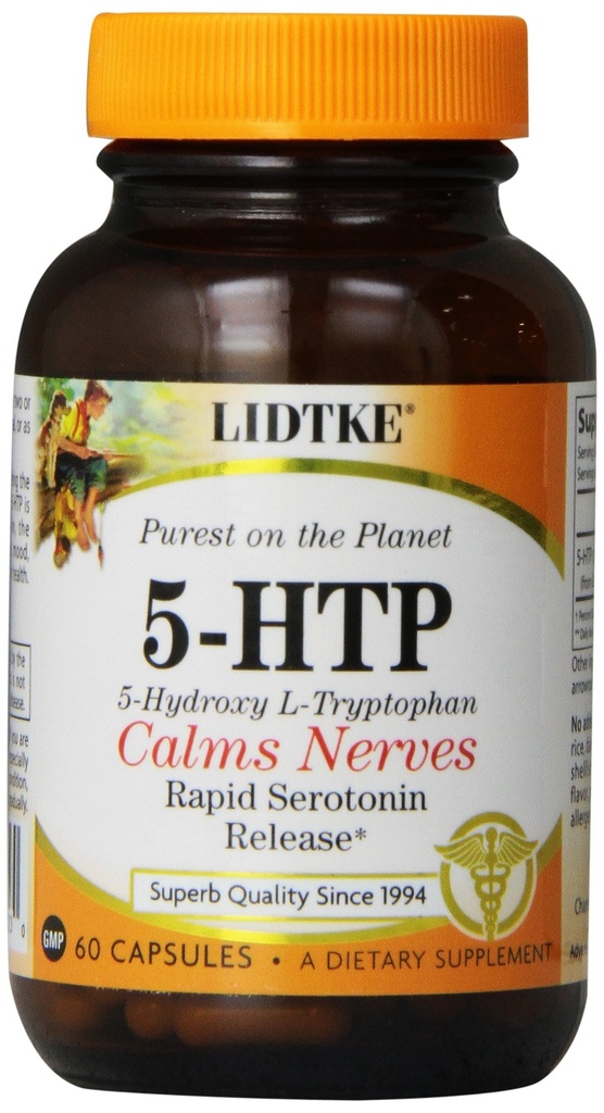 Lidtke 기술 Diet 보충교재 5 HTP 캡슐, 60 조사