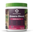 Immune 지원을 위한 놀랄만한 잔디 녹색 혼합 Superfood: 유기 Spirulina, Chlorella, Beet 뿌리 분말, 소화 효소 & Probiotics, Elderberry, 30의 서빙을 가진 최고 녹색 분말 스무디 혼합