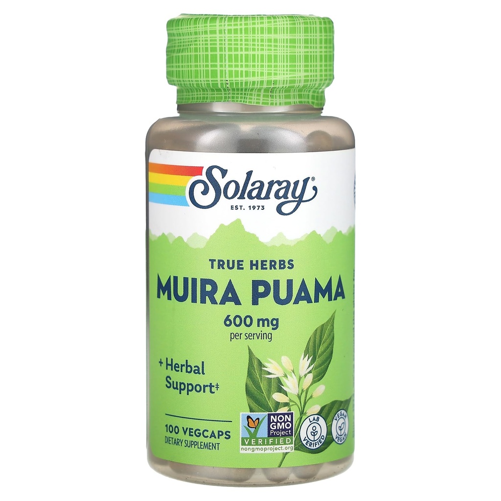 SOLARAY Muira Puama - 300 mg - 100 캡슐