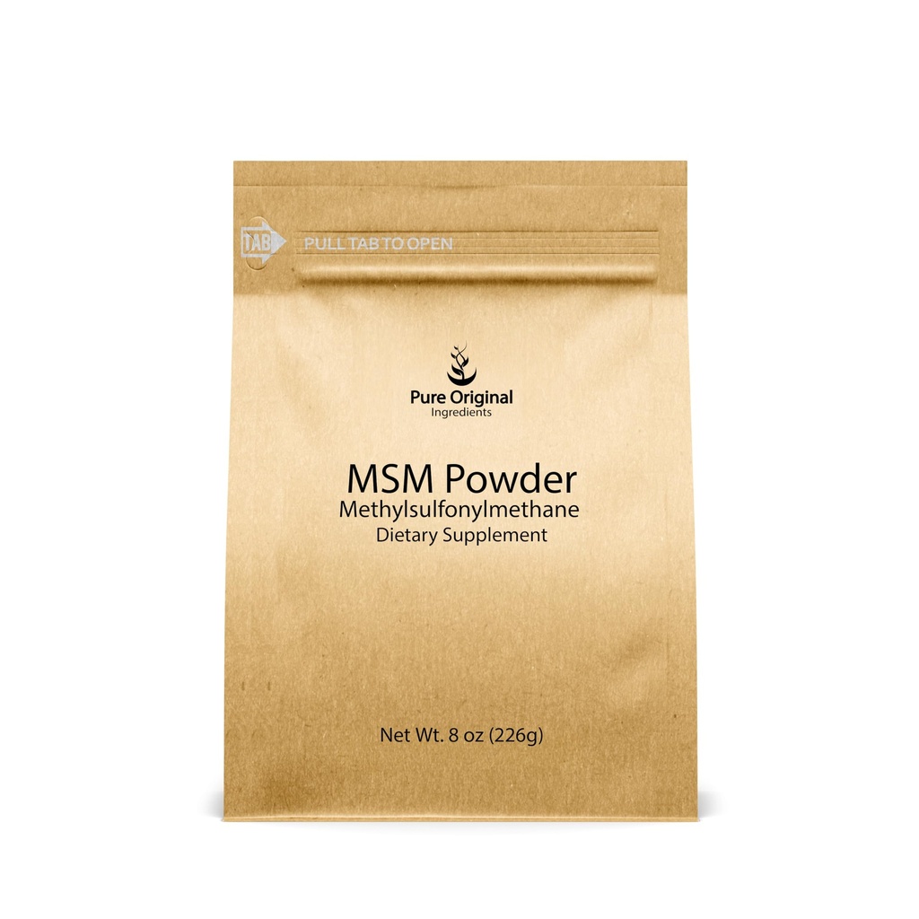 PURE ORIGINAL INGREDIENTS Methylsulfonylmethane (8개 oz) MSM의 자연적인 황, 규정식 보충교재